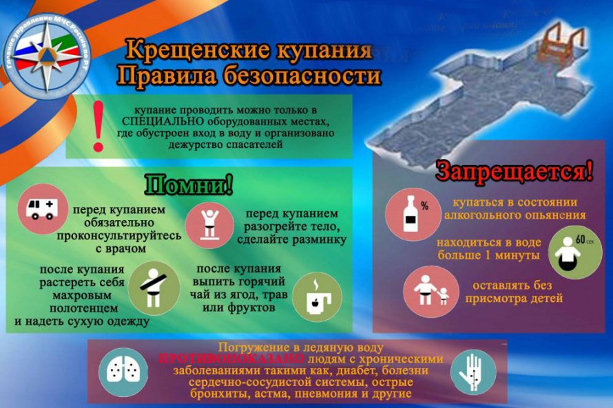 Правила безопасности при Крещенских купаниях