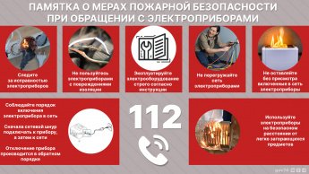Памятка по пожарной безопасности при эксплуатации электрооборудования